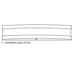 FRANCE Poutres Structures Et Toitures Poutre En I Droite Inopanne Avec âme Bois Massif - Sapin Traité Classe 2 Incolore - 94 X 300 Mm - L.6.5M -Gamme Elosbois Soldes 2 4