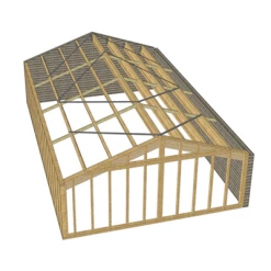 FRANCE Poutres Structures Et Toitures Poutre En I Courbée Inopanne Avec âme Bois Massif - Sapin Traité Classe 2 Incolore - 70 X 300 Mm - L.6M