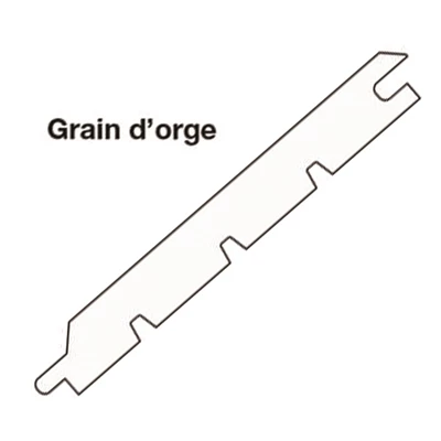 Norsilk Lambris Bois Lambris Intérieur En Sapin Blanc Non Traité Raboté - Profil Grain D'Orge - 12 X 135 Mm - L.2,65M 4 Norsilk Lambris Bois Lambris Intérieur En Sapin Blanc Non Traité Raboté - Profil Grain D'Orge - 12 X 135 Mm - L.2,65M – Image 2