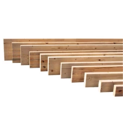 Structures Et Toitures Lamellé-collé Refendu GL24HS - Traité Classe 2 Incolore - 45x240 Mm