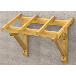 Chausson Abris Marquise De Porte Ou Fenêtre En épicéa - Vendue En Kit - 80CM X 1,80M