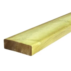 Structures Et Toitures Bois D'ossature Pin Du Nord Raboté 4 Faces C18 - Traité Classe 4 Vert - 145MM X 70MM - Long. 6,00M