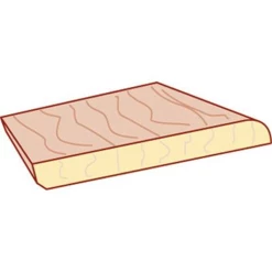 Roux Baguette - Couvre-joint - Plinthe Plinthe Pin NB