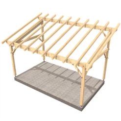 Chausson Abris Abri De Jardin Payolle Toit Mono Pente - Sapin Traité Classe 2